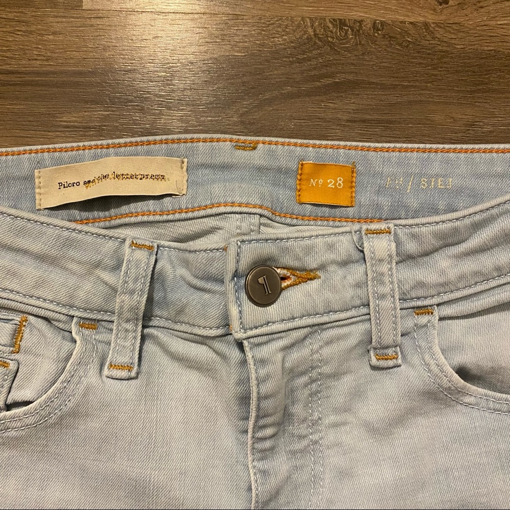 Anthro Pilcro Light Wash Stet Jeans - Picture 3 of 3
